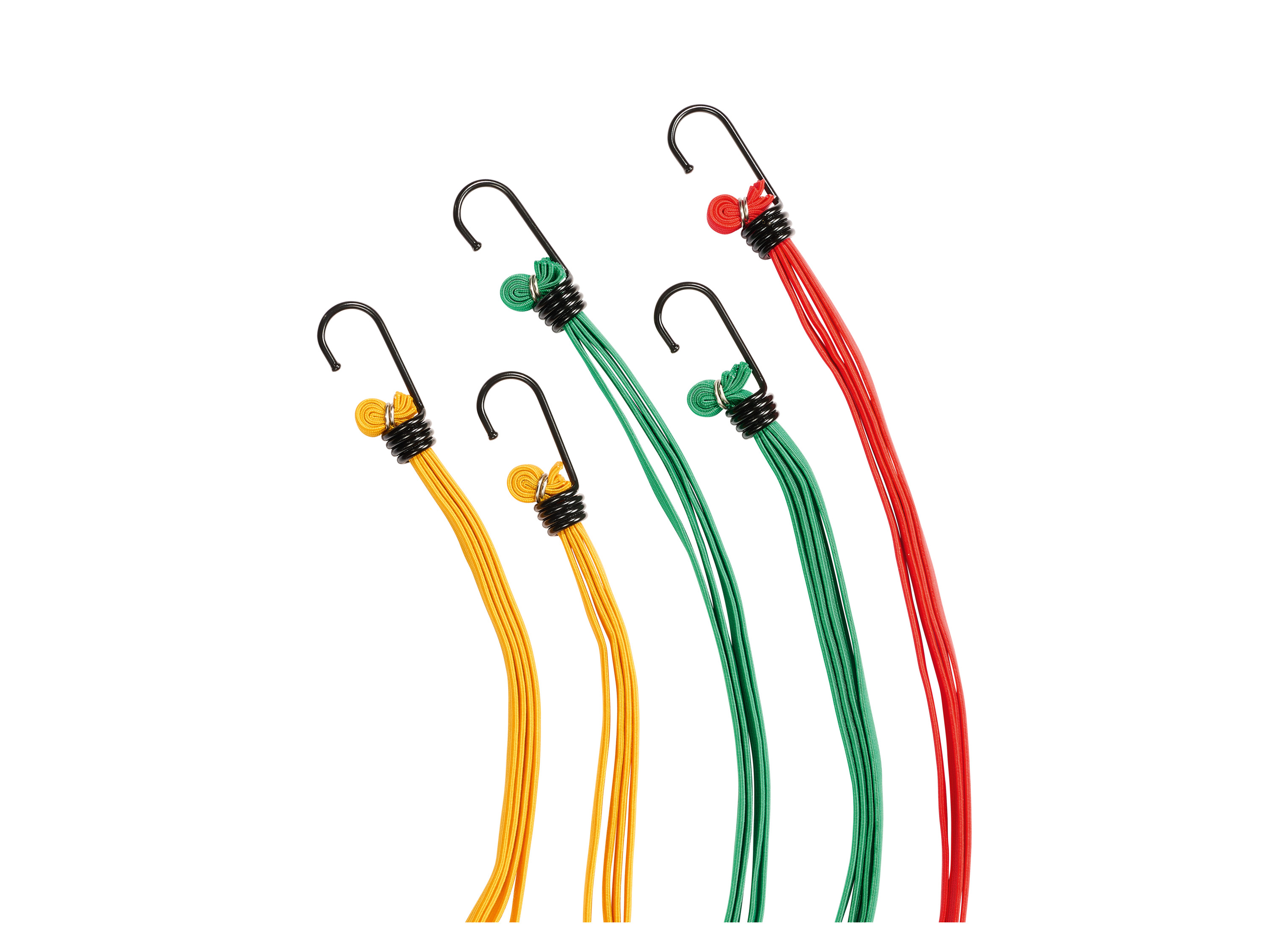 Ultimate Speed® Sada upínacích gumových popruhů (kovové háky, 5dílná sada)