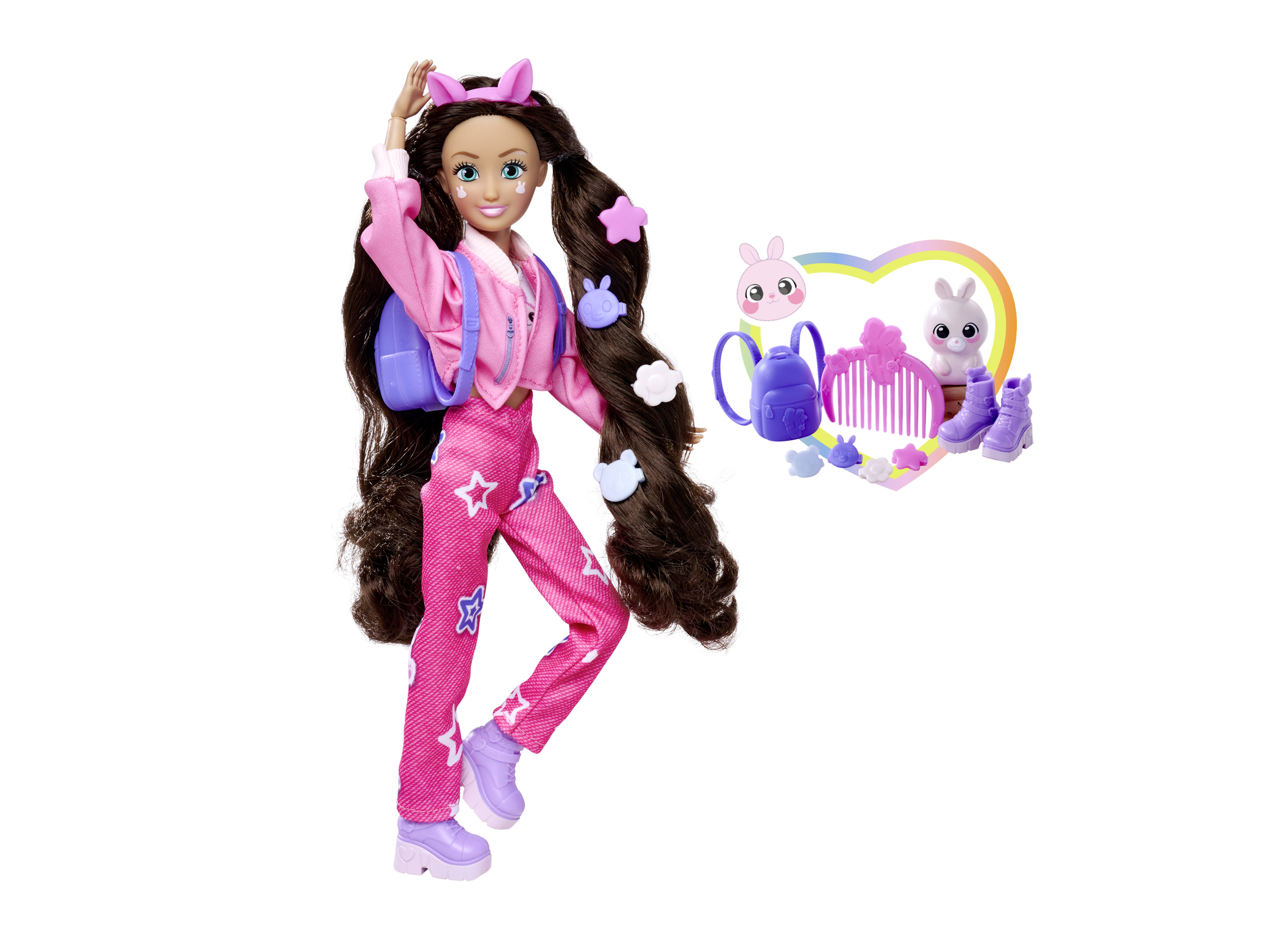 Panenka Kawaii Hi Lucy a králíček Momo