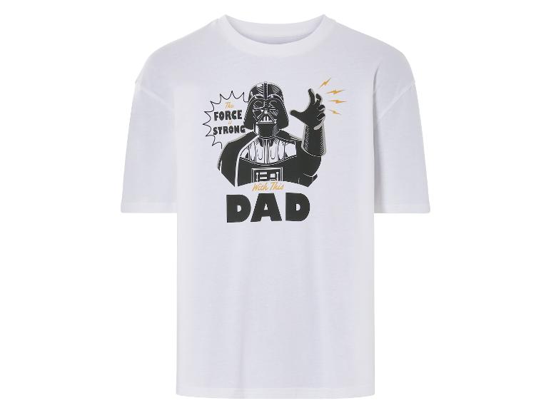 Bílé tričko s Darthem Vaderem, motiv Star Wars na Den otců.