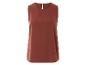 Elegantní červenohnědý top bez rukávů.