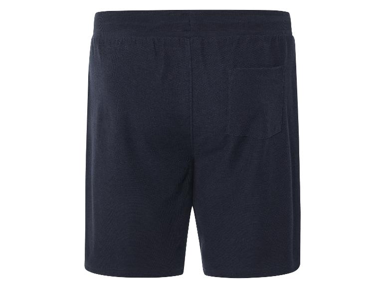Tmavě modré sportovní šortky.