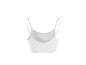 Dámský bílý crop top, pohled zezadu
