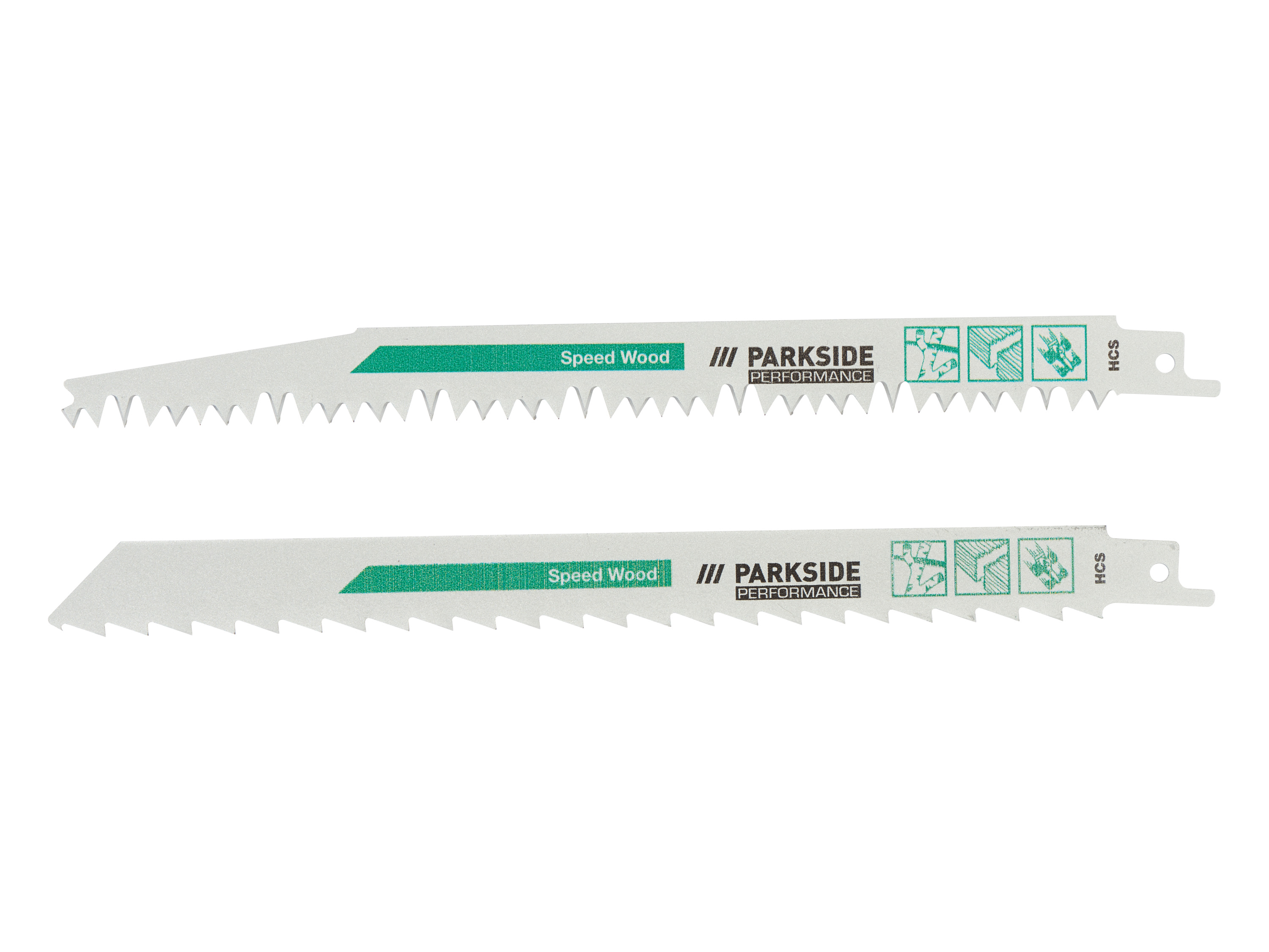 Parkside Performance® Sada pilových listů pro pilu ocasku Pfszp 3 A1, 2dílná (dřevo / surové dřevo)