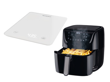 SILVERCREST® Sada horkovzdušné fritézy Smart XL SHFS 2150 A1 a kuchyňské váhy Smart SKWS 5 A1, 2dílná