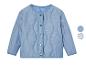 Dětská prošívaná bunda světle modré barvy, neformální styl.