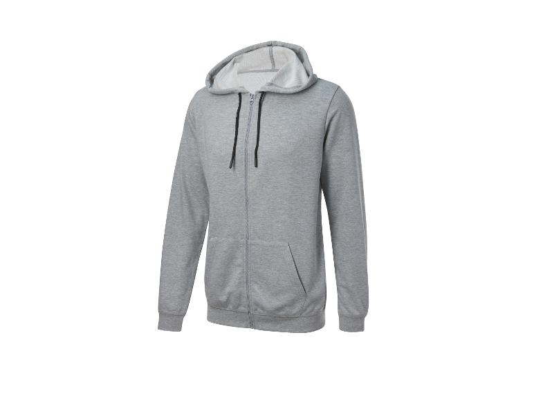 Šedá mikina se zipem