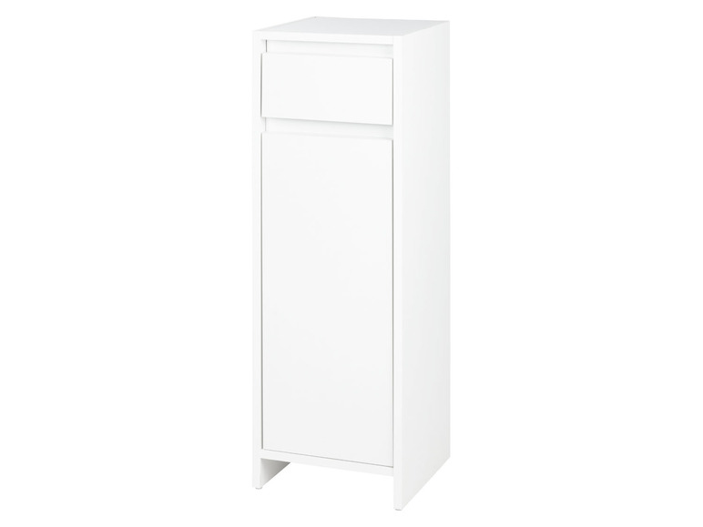  Zobrazit na celou obrazovku LIVARNO home Koupelnová skříňka s košem na prádlo Oslo, bílá - Obrázek 1