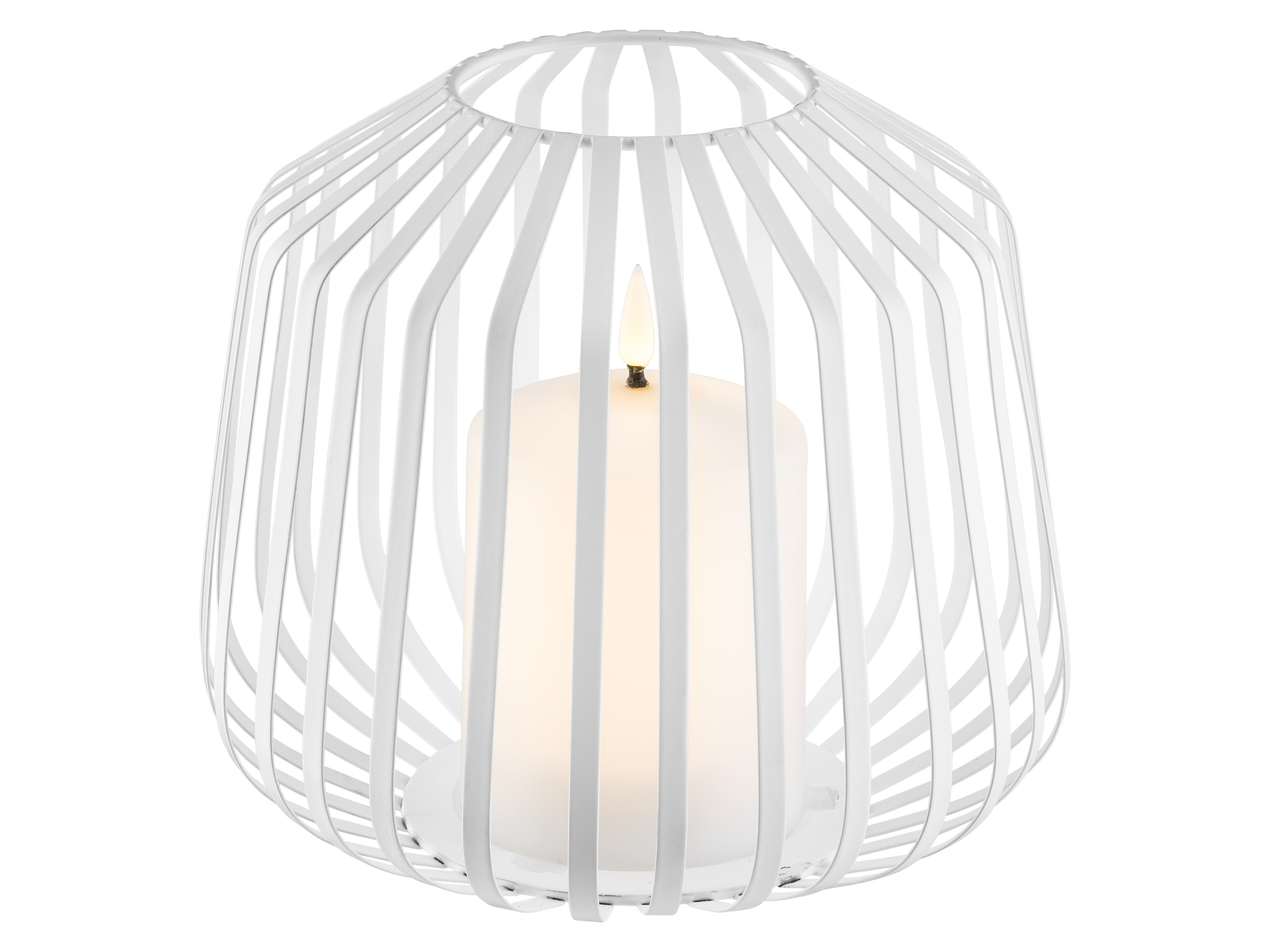 Livarno® LED svíčka v kovovém košíku (černá)