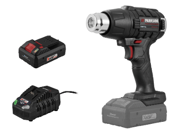 PARKSIDE PERFORMANCE® Aku horkovzdušná pistole PPHLGA 20-Li B3, Smart 4 Ah