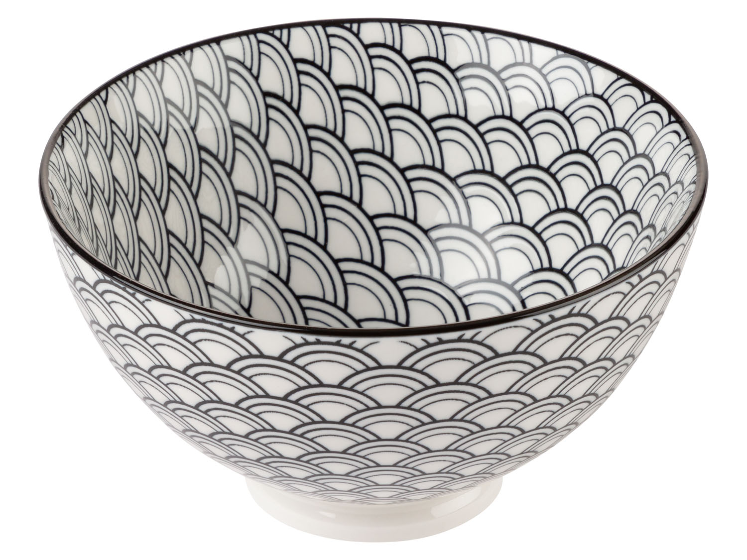 Ernesto® Sada misek, 2dílná / Sada misek na dipy, 6dílná / Sada porcelánových lžiček, 6dílná (sada misek/bílá/černá)