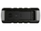 Přenosná napájecí stanice s AC zásuvkou, USB výstupem, AUX vstupem a DC vstupními porty.