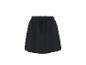 Černá dámská sukně s elastickým pasem a stahovací šňůrkou.