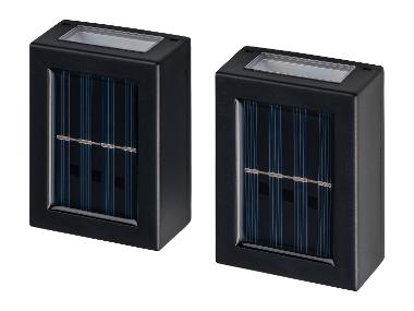 LIVARNO® Solární venkovní nástěnná LED svítidla, 2 kusy
