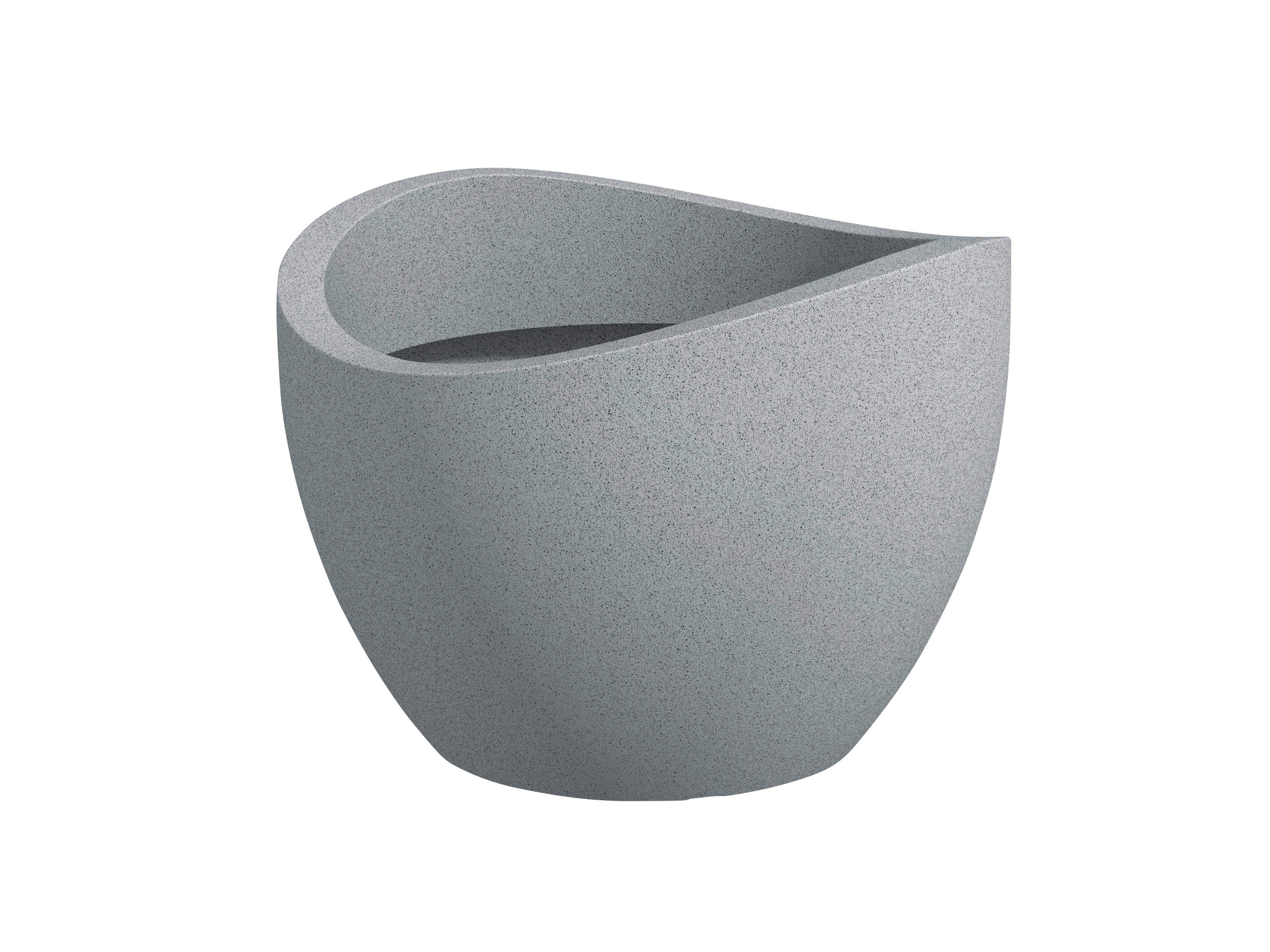 Scheurich Květináč Wave Globe (Stony Grey, Ø 40 x 30 cm)