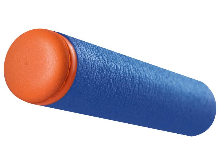 Modrý pěnový šíp pro Nerf pistoli.