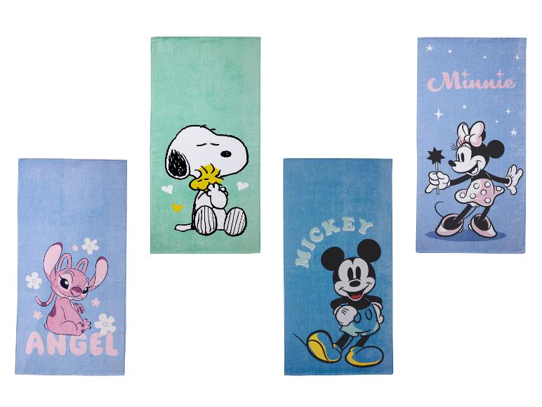 Koupací osušky s Mickeym, Minnie, Snoopym a Angel.
