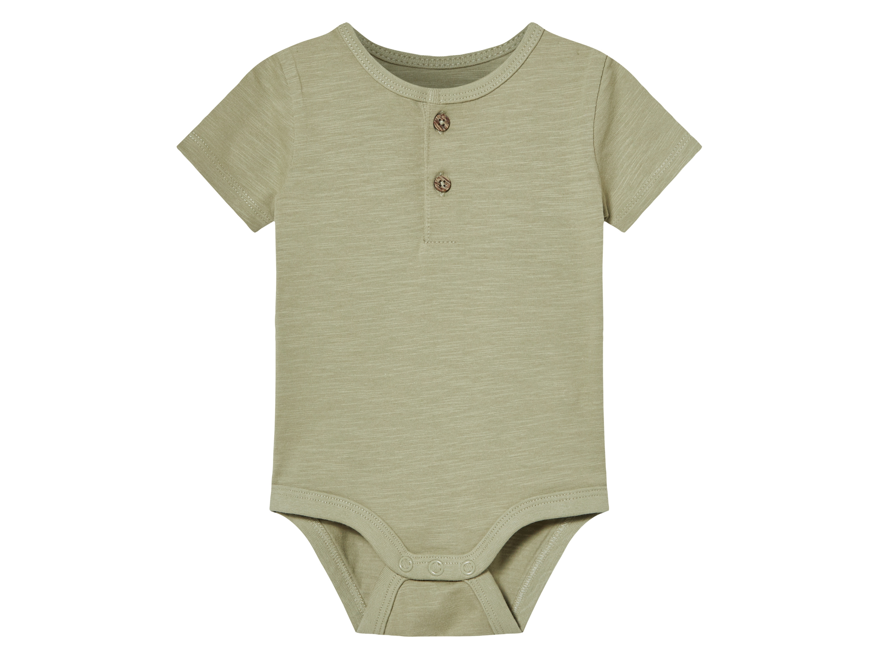 lupilu® Chlapecké body s BIO bavlnou (khaki, 86/92)