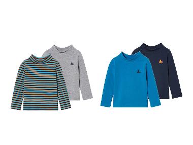 lupilu® Chlapecké termo triko s dlouhými rukávy s BIO bavlnou, 2 kusy