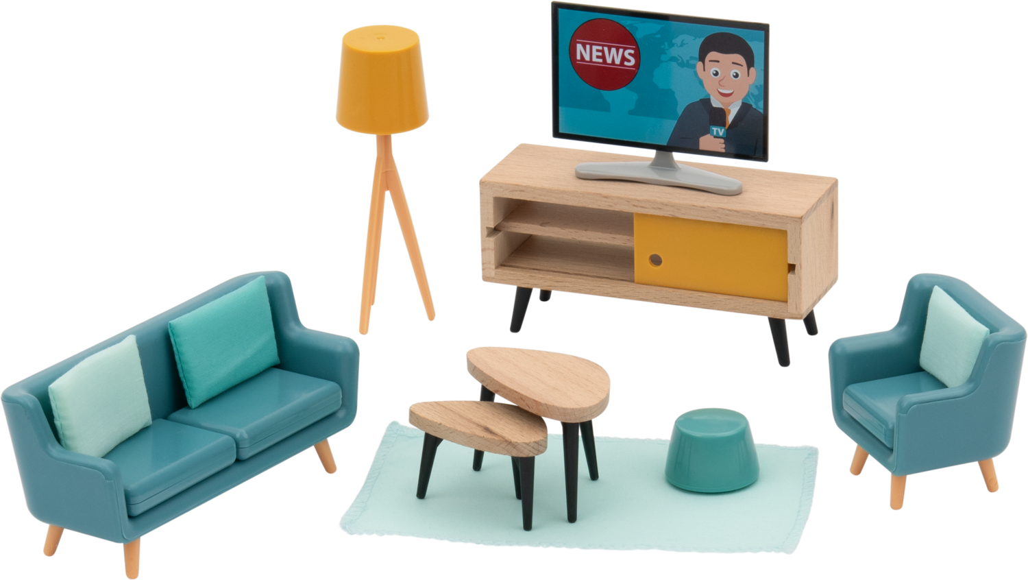 Lupilu® Příslušenství pro domeček pro panenky (obývací pokoj)
