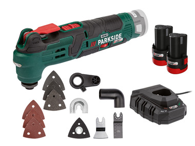 PARKSIDE® Aku multifunkční nářadí PAMFW 12 D4, 2x 2 Ah