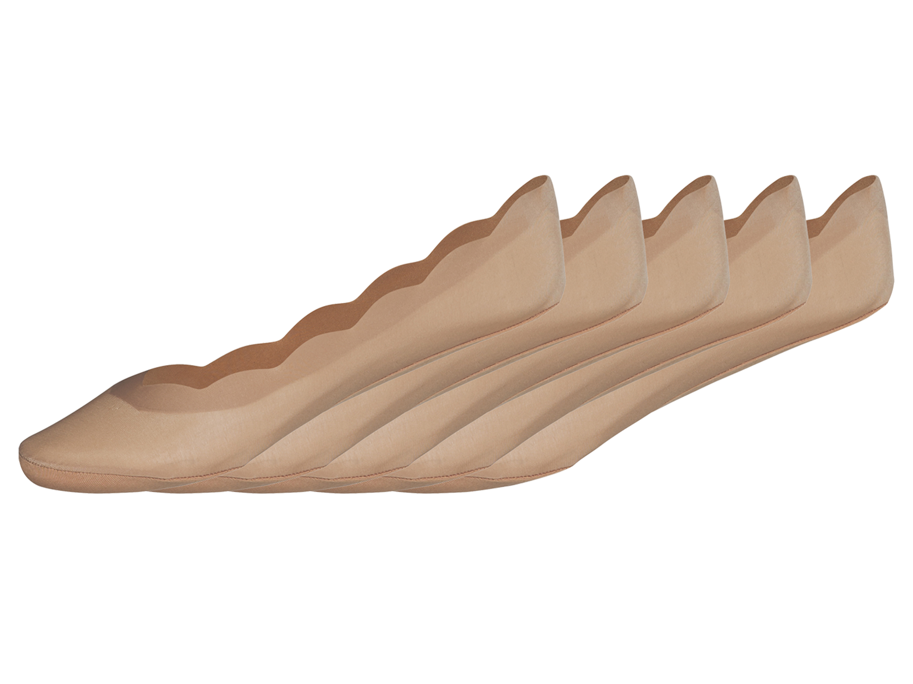 esmara® Dámské balerínkové ponožky, 5 párů (béžová, 35-38)