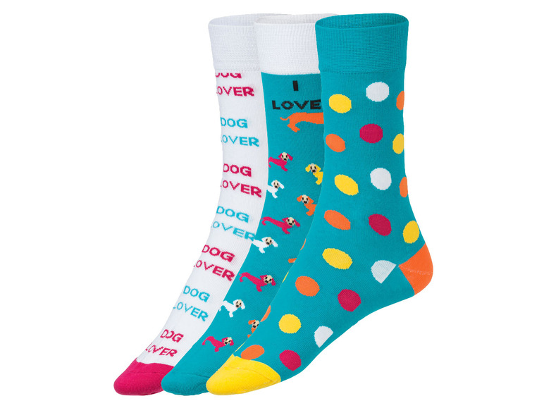  Zobrazit na celou obrazovku Fun Socks Ponožky s romantickým vzorem v dárkovém balení, 3 páry - Obrázek 15