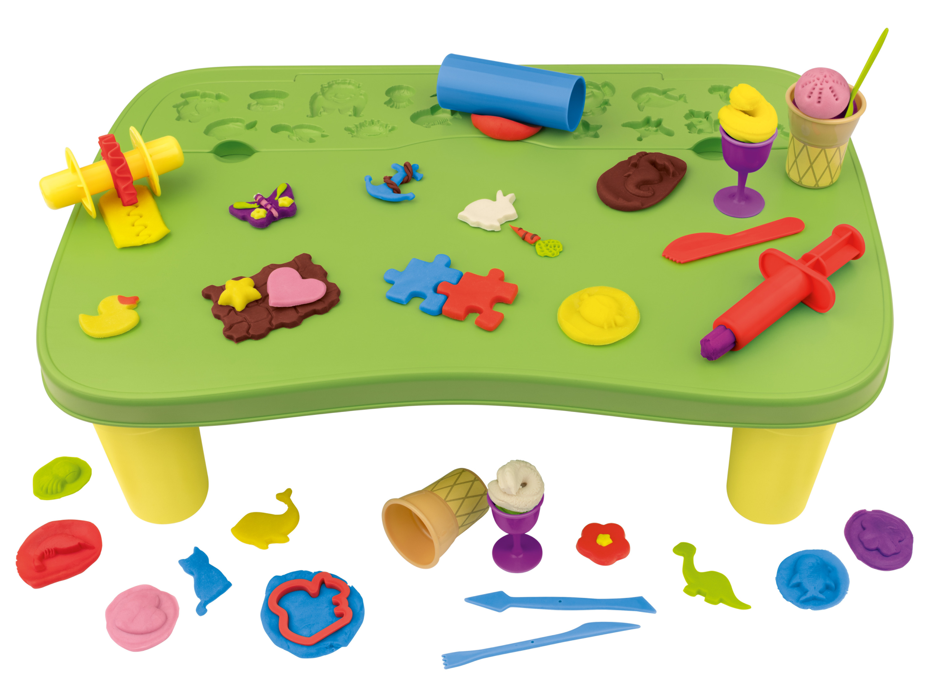 Playtive Stůl na hraní s modelovací sadou