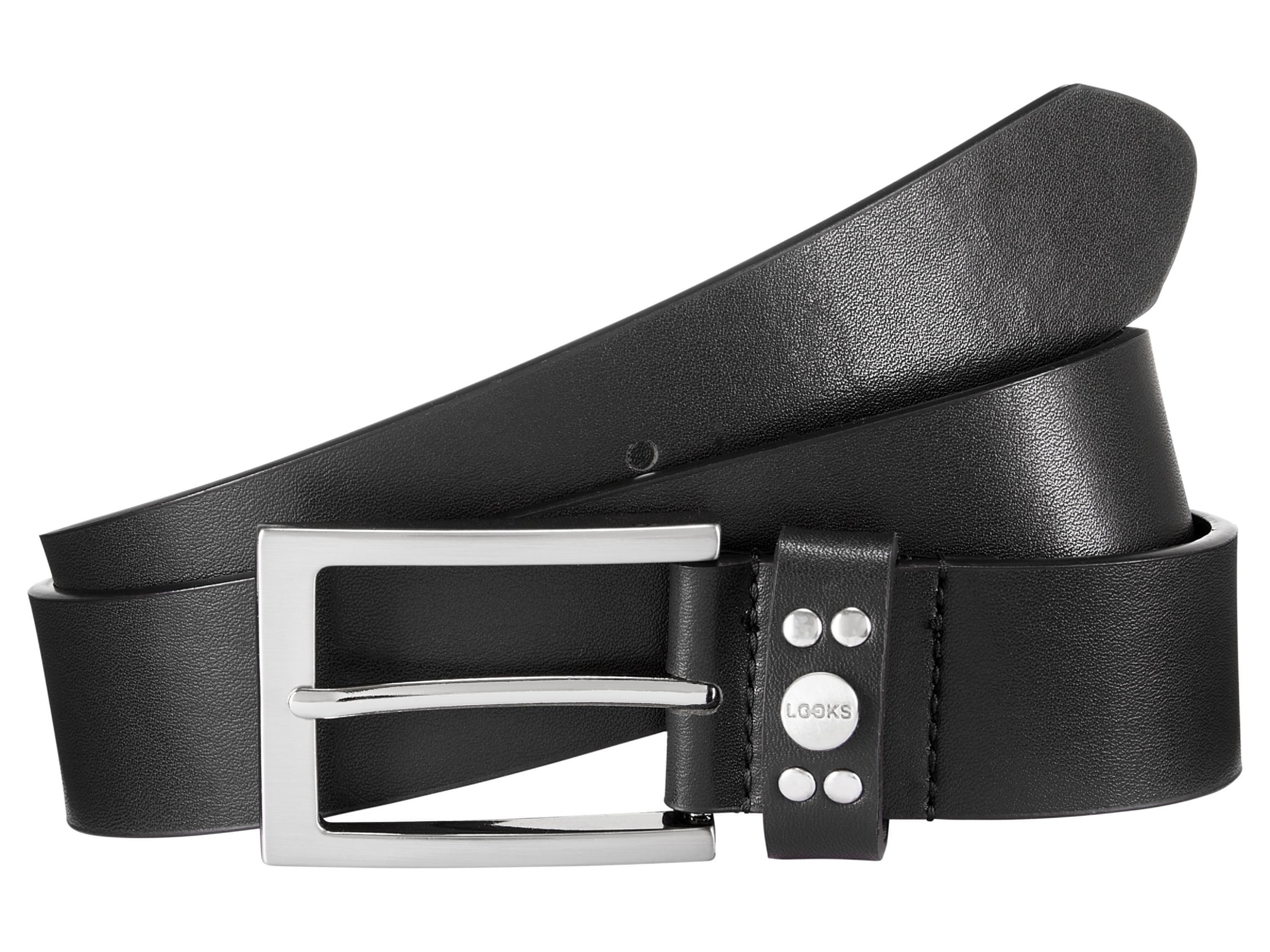 Looks by Wolfgang Joop Pánský kožený pásek (černá, 110-115)