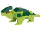 Zelený dinosaurus z kostek.