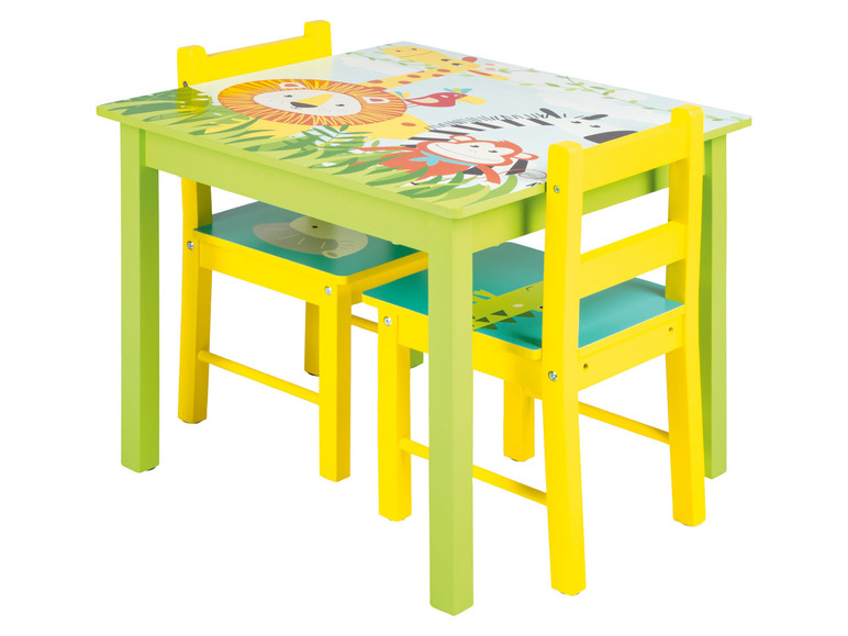  Zobrazit na celou obrazovku LIVARNO home Dětský stůl s lavicí a 2 židličkami Safari - Obrázek 14