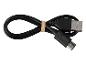 Černý USB kabel s mikro-USB konektorem.