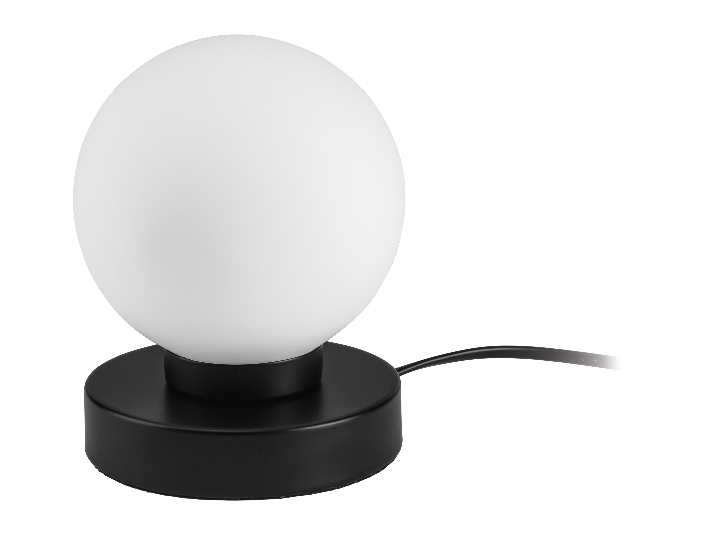 Livarno home Stolní LED lampa (skleněná koule/černá malá)