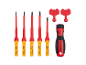 Izolovaná sada šroubováků Parksides s různými velikostmi a typy hlav šroubů.