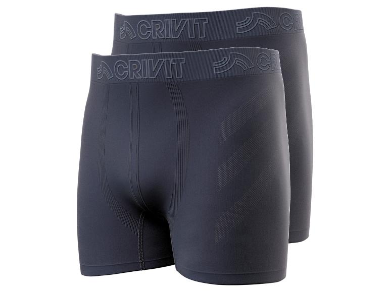 Dvě šedé boxerky Crivit.