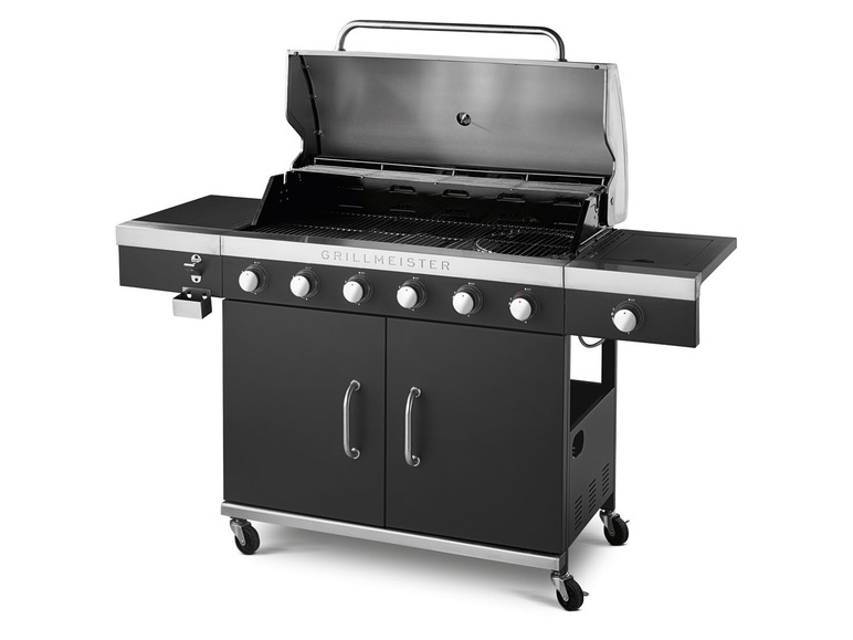  Zobrazit na celou obrazovku GRILLMEISTER Plynový gril 25,5 kW, 6 + 1 keramický hořák - Obrázek 3