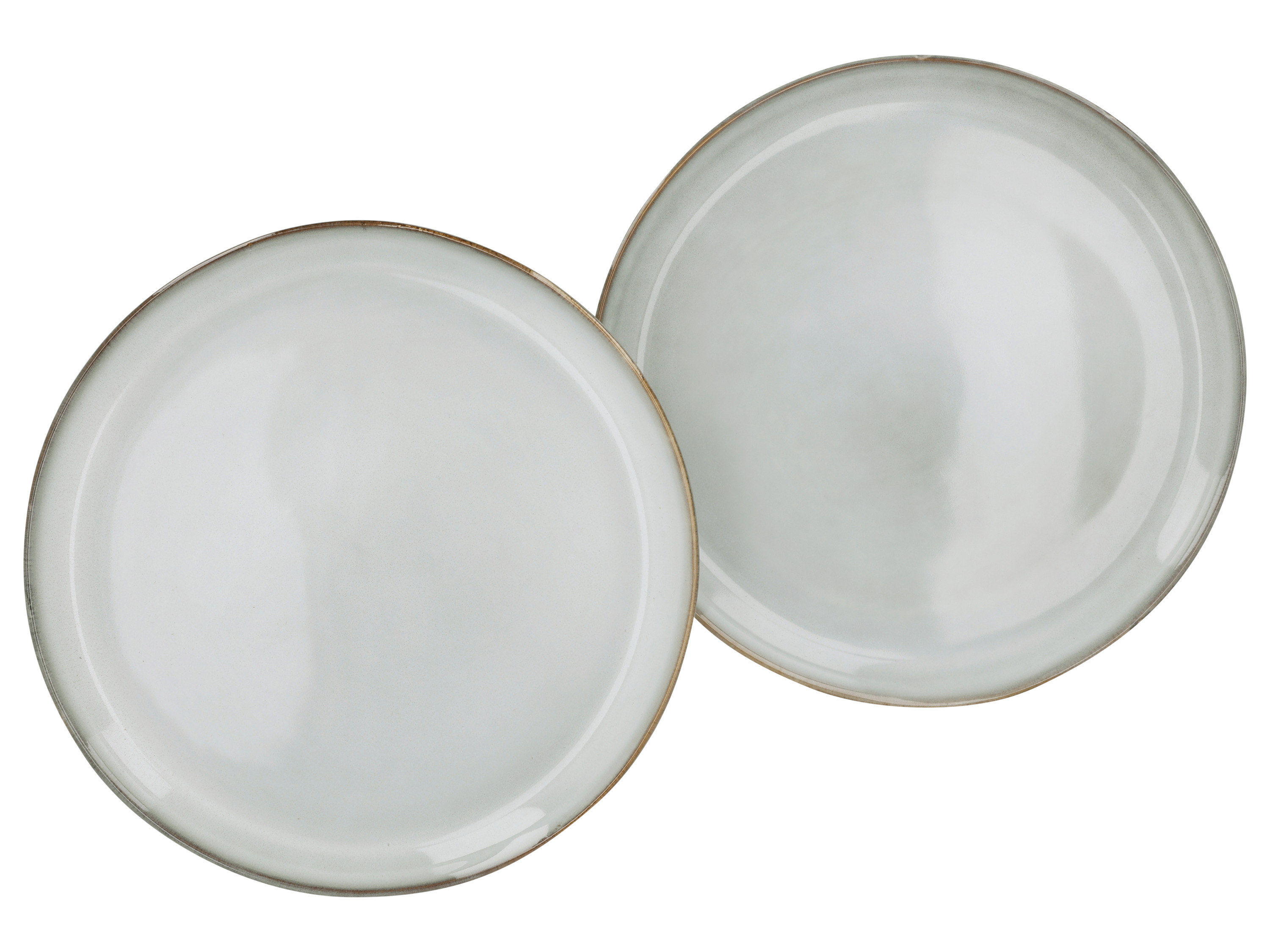 Silvercrest® Sada jídelních / polévkových talířů, 2dílná (sada jídelních talířů/béžová)