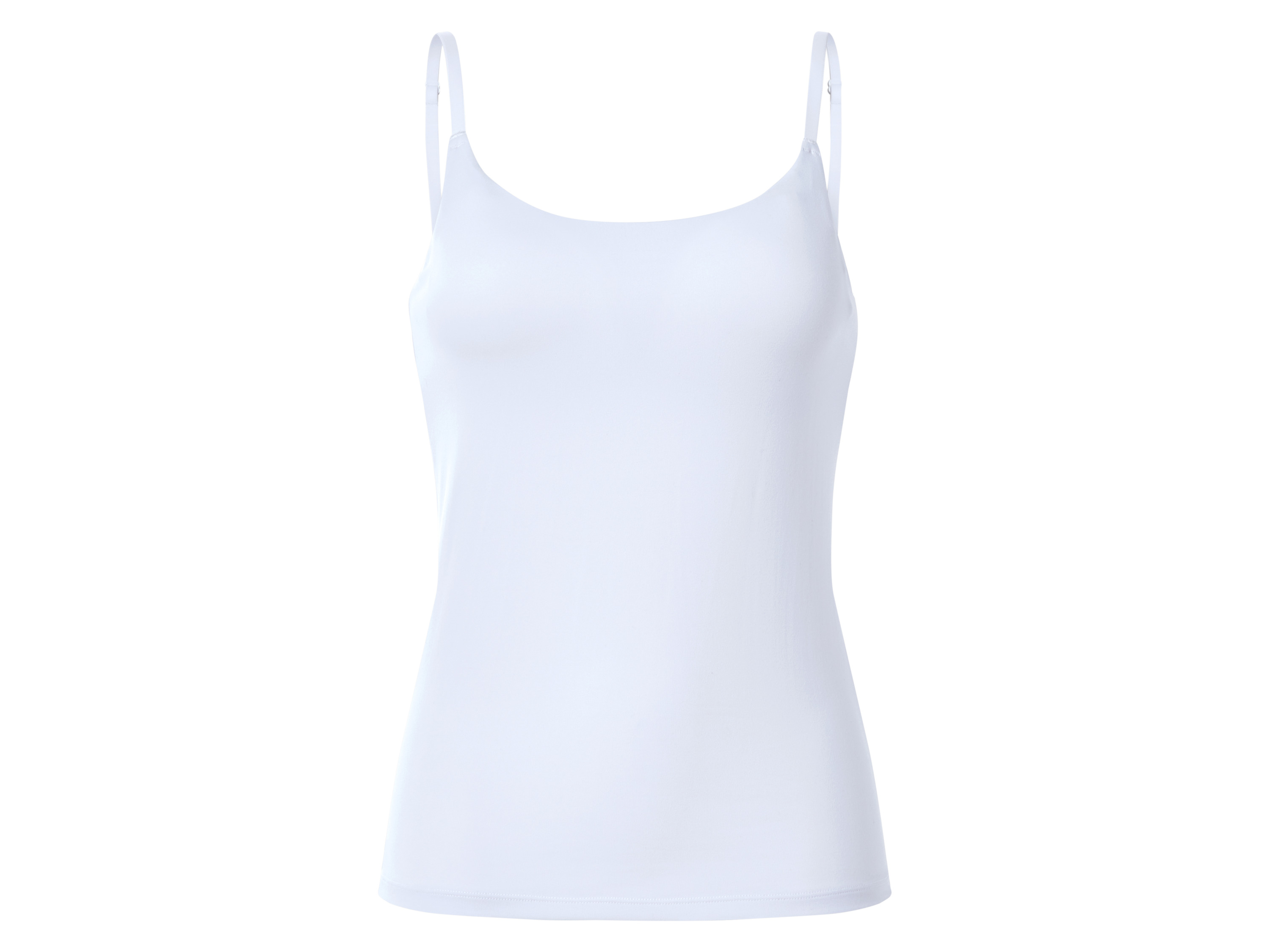 esmara® Dámský top s podprsenkou a špagetovými ramínky (bílá, M(40/42))