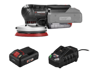 Aku excentrická bruska PAESP 20-Li A2, Smart 4 Ah