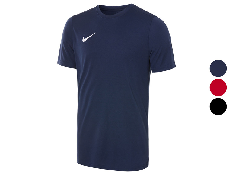 Tmavě modré tričko Nike s krátkým rukávem.