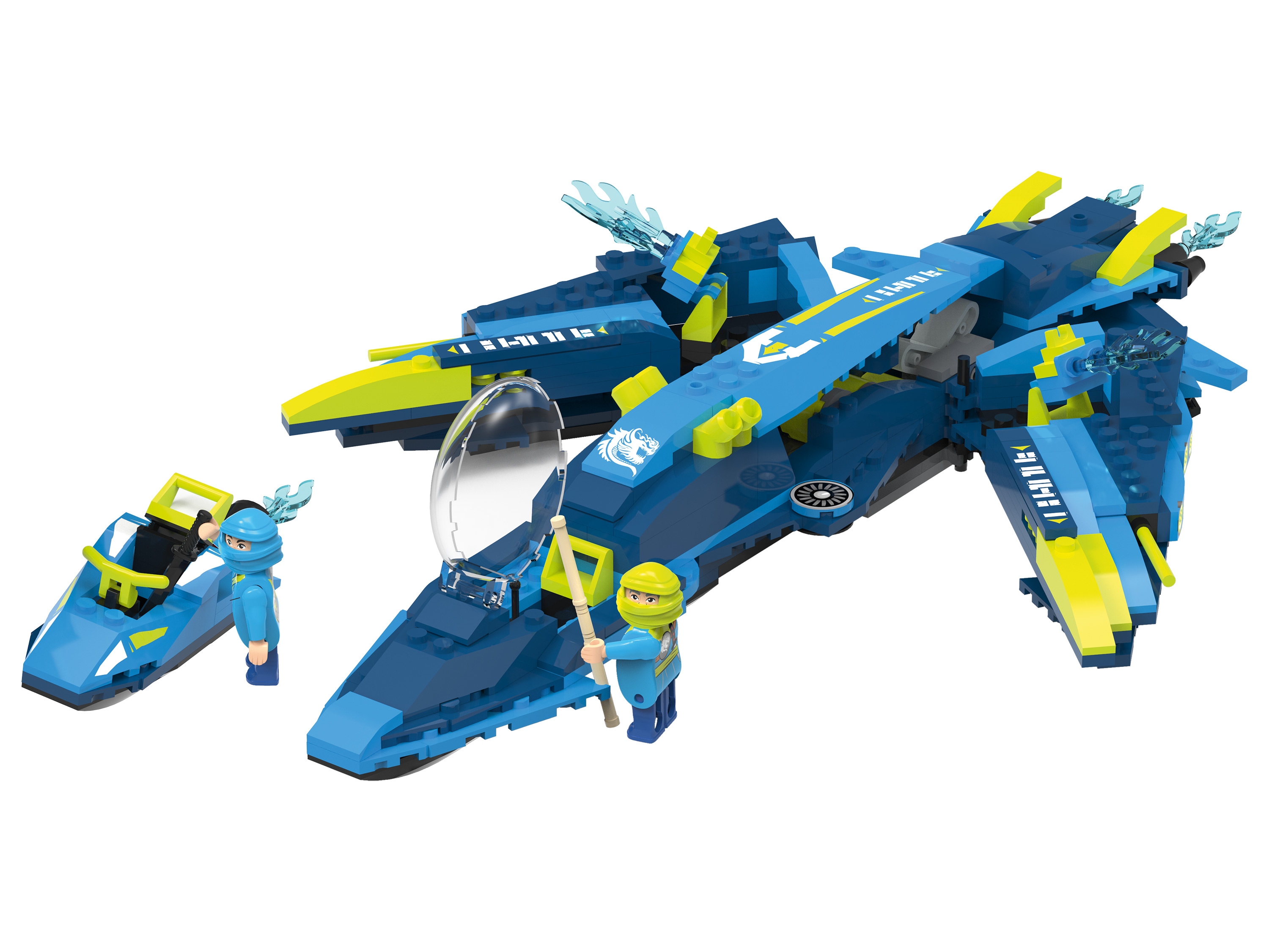 Playtive Clippys Stavebnice M (dobrodružný jet)