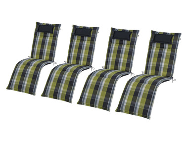 Sada potahů na křeslo Toronto, 167 x 50 x 7,5 cm, 4dílná, zelená