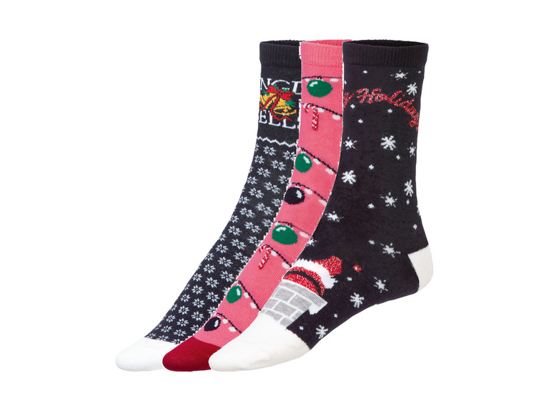  Zobrazit na celou obrazovku esmara® Dámské vánoční ponožky, 3 páry - Obrázek 2