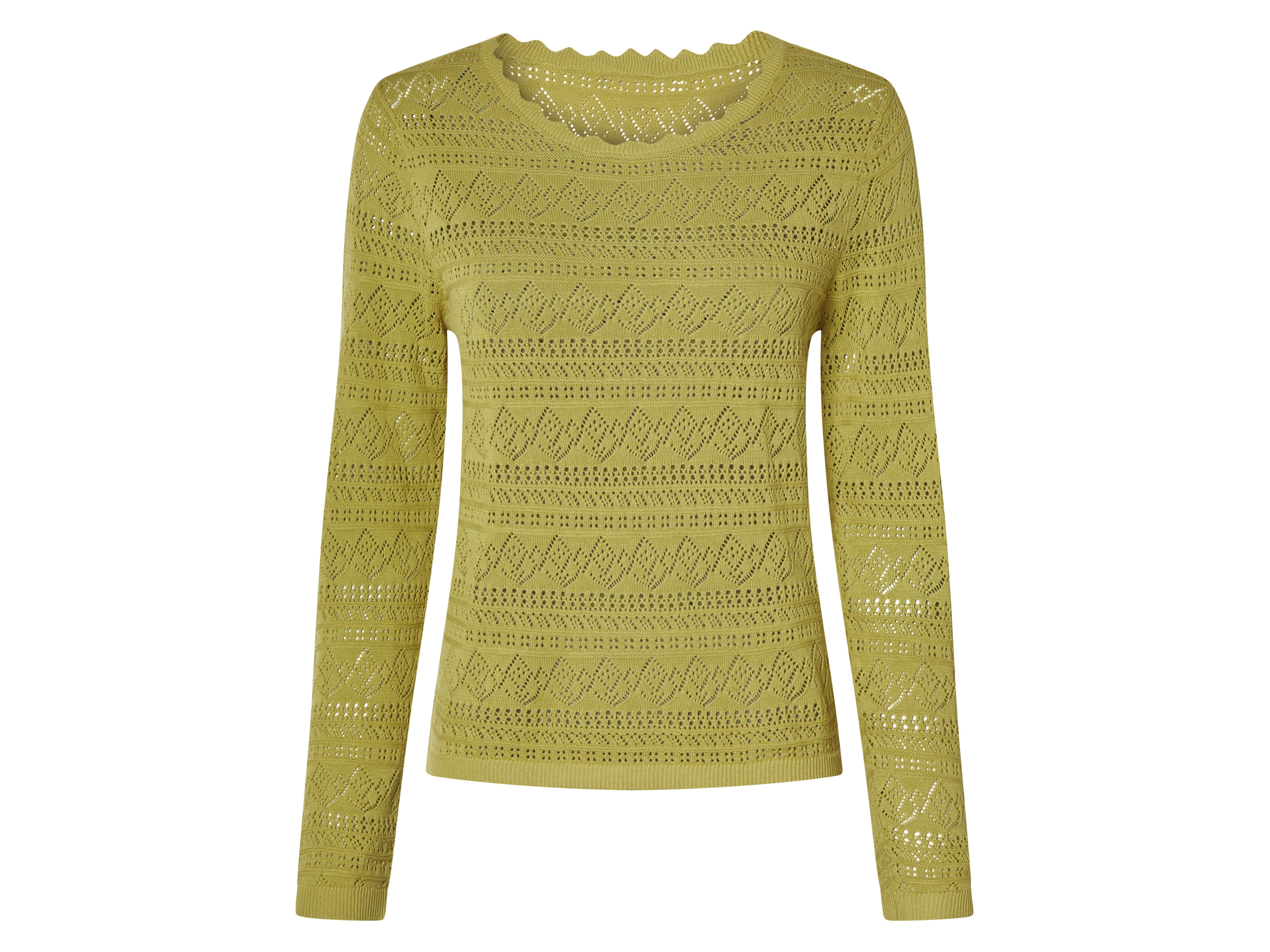 esmara® Dámský svetr s podílem lnu (zelená, M(40/42))