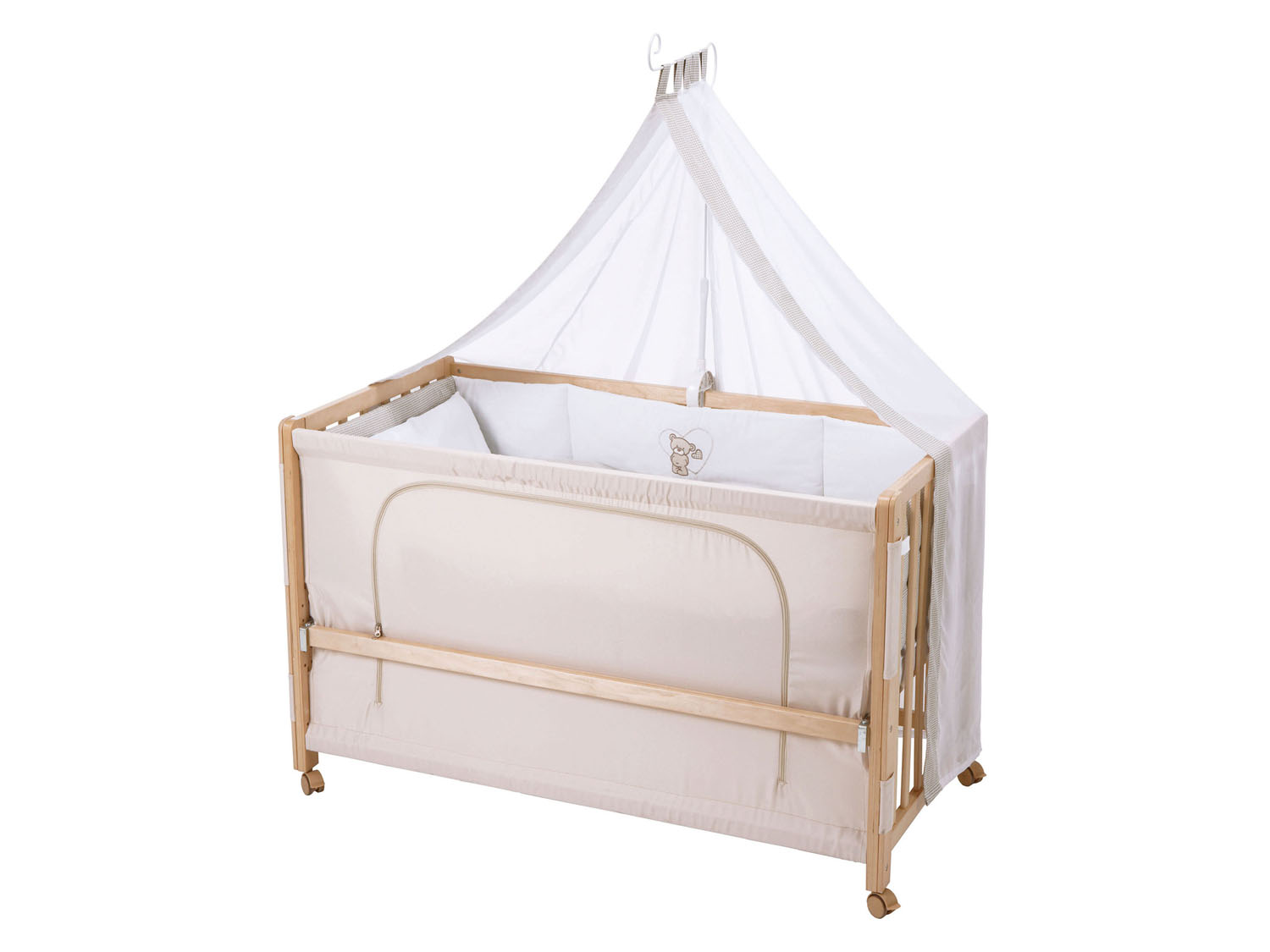 roba Dětská postýlka »Room Bed«, 60 x 120 cm (Medvídek, přírodní)
