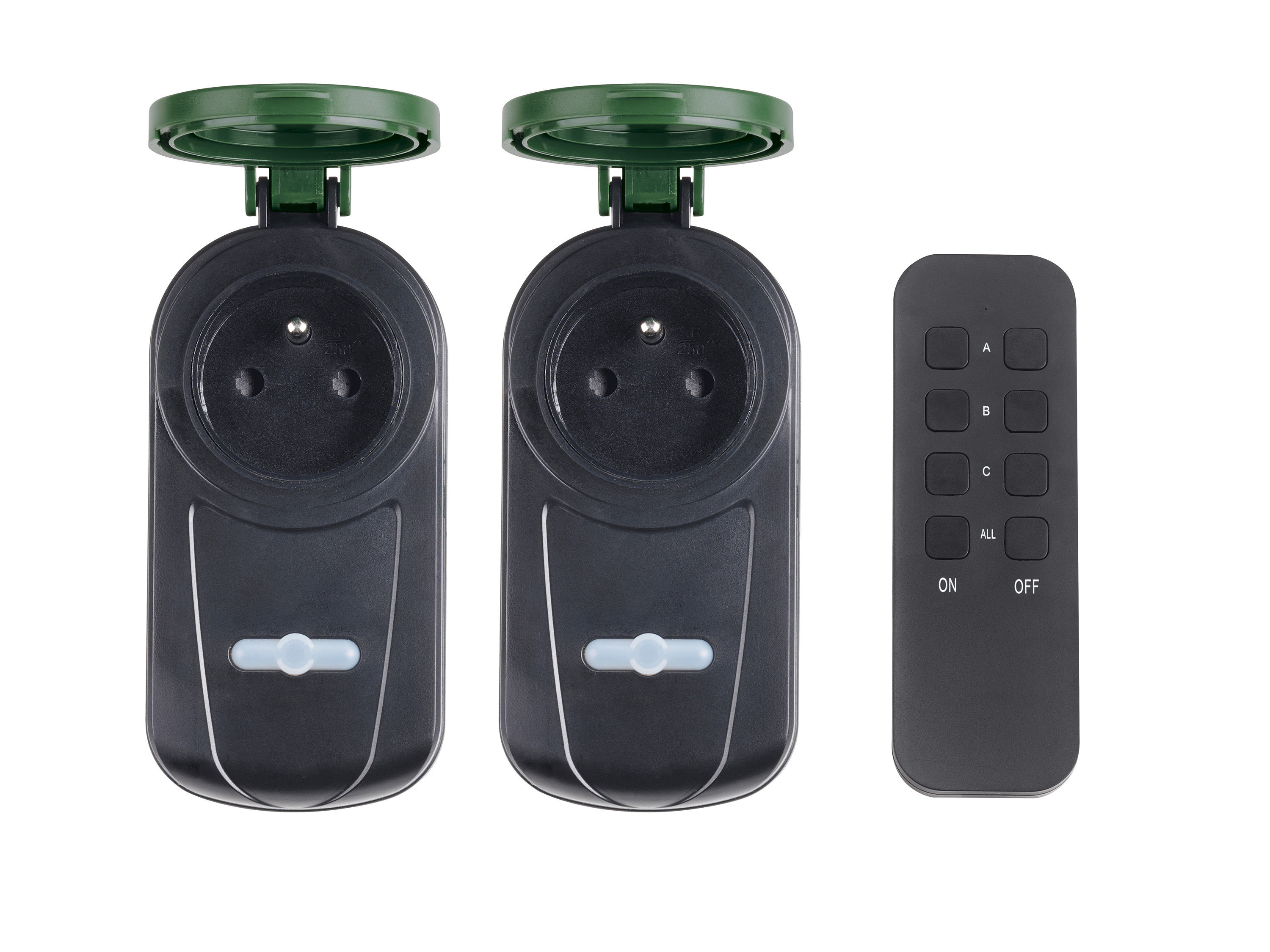 PARKSIDE® Sada venkovních rádiově řízených zásuvek, 3dílná