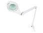Bílá LED lupa s flexibilním ramenem.