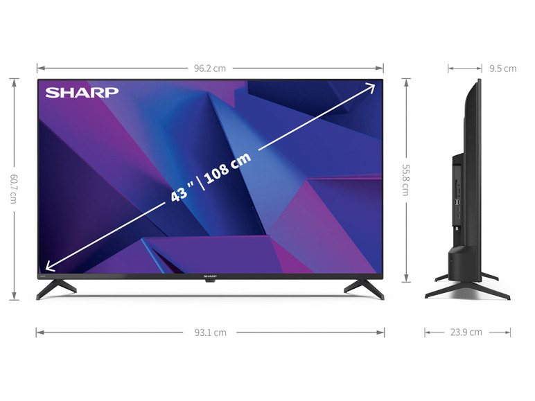  Zobrazit na celou obrazovku Sharp 4K Ultra HD Android TV 4T-C43FNx, 43″ - Obrázek 7