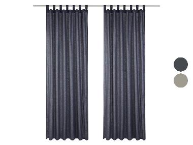 LIVARNO home Sada závěsů, 2dílná, 135 x 240 cm
