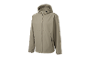 Pánská bunda s kapucí v béžové barvě.