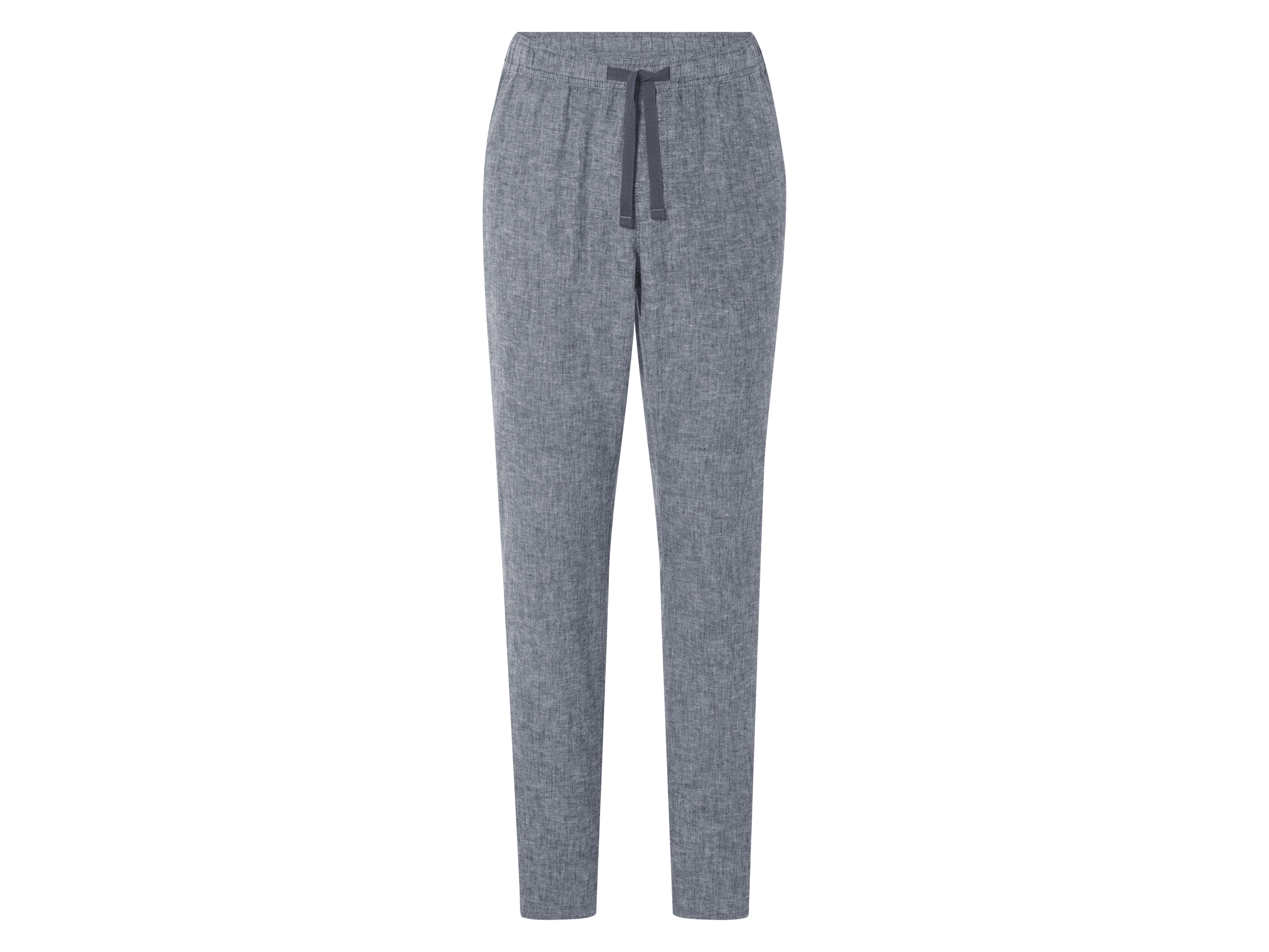 Livergy® Pánské kalhoty "Straight Fit" s podílem lnu (šedá, XXL (60/62))